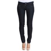 Costume National Slim Fit Skinny Jeans i Blå Blue, Dam