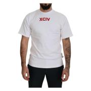 Gcds Autentisk vit bomull T-shirt White, Herr