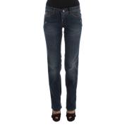 Costume National Bl Designer Jeans Regular Fit Blue, Dam