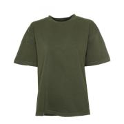 Samsøe Samsøe Casual T-shirt med rund hals Green, Dam