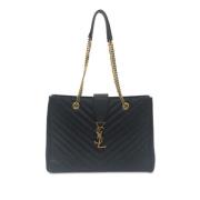 Yves Saint Laurent Vintage Pre-owned Laeder totevskor Black, Dam