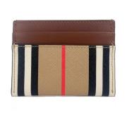 Burberry Canvas Check Slim Card Case Plnbok Multicolor, Dam