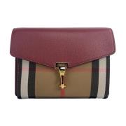 Burberry Crimson House Check Crossbody Väska Multicolor, Dam