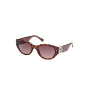 Guess Elegant Teardrop Solglasögon med bruna linser Brown, Dam