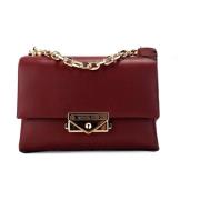 Michael Kors Mörk Körsbär Vegan Konvertibel Flap Crossbody Väska Red, ...