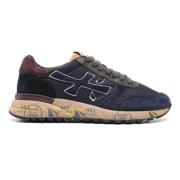 Premiata Mocka sneakers med 4 cm sula Blue, Herr