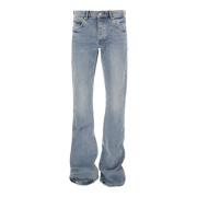 Purple Brand Super Stack Flare Jeans Blue, Herr