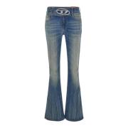 Diesel Svarta Jeans D-Propol-S Blue, Dam