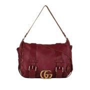 Gucci Vintage Pre-owned Laeder crossbodyvskor Red, Dam