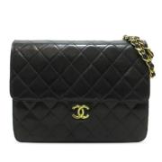 Chanel Vintage Pre-owned Laeder axelremsvskor Black, Dam