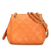 Chanel Vintage Pre-owned Laeder totevskor Orange, Dam