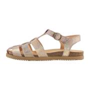 Nature Footwear Metallic Mocka Sandal Multicolor Stil Multicolor, Dam