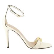 Valentino Garavani Vita VLogo klack sandaler White, Dam