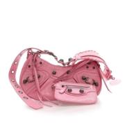 Balenciaga Vintage Pre-owned Laeder crossbodyvskor Pink, Dam