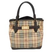 Burberry Vintage Pre-owned Laeder totevskor Beige, Dam