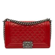 Chanel Vintage Pre-owned Laeder crossbodyvskor Red, Dam