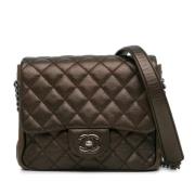 Chanel Vintage Pre-owned Laeder axelremsvskor Brown, Dam