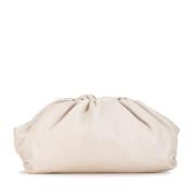 Bottega Veneta Vintage Pre-owned Laeder kuvertvskor White, Dam