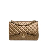 Chanel Vintage Pre-owned Laeder axelremsvskor Yellow, Dam