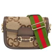 Gucci Vintage Pre-owned Canvas gucci-vskor Beige, Dam