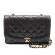 Chanel Vintage Pre-owned Laeder crossbodyvskor Black, Dam