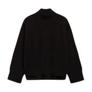 IVY OAK Rose Ståkrage Jumper Black, Dam