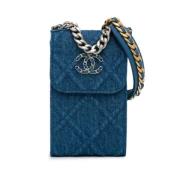 Chanel Vintage Pre-owned Denim chanel-vskor Blue, Dam