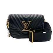 Louis Vuitton Vintage Pre-owned Laeder axelremsvskor Black, Dam