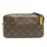 Louis Vuitton Vintage Pre-owned Canvas axelremsvskor Brown, Dam