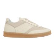 MM6 Maison Margiela Låg-Top Läder Sneakers Beige Mocka Beige, Herr