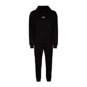 Emporio Armani EA7 Sporty Tracksuit Set Black, Herr