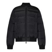 Dsquared2 Svart Quiltad Bomberjacka Black, Herr