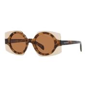 Emporio Armani Brun Havana Solglasögon Brown, Dam