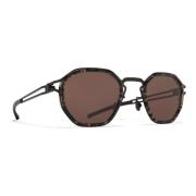 Mykita Svart Antigua/Brun Solglasögon GIA Brown, Unisex