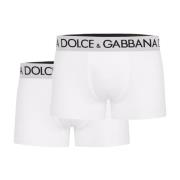 Dolce & Gabbana Boxershorts med kontrasterande logotyp White, Herr