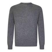 Jil Sander Grå Merinoull Crewneck Sweater Gray, Herr