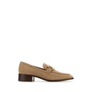 Tod's Cappuccino Suede Loafers Beige, Dam