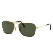 Ray-Ban Geometrisk Aviator Solglasögon Caravan Modell Yellow, Unisex