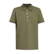 Balmain Polo med Jacquard-monogram Green, Dam