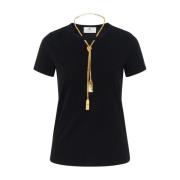 Elisabetta Franchi Svart Stickad Topp Black, Dam