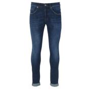 Dondup Skinny Jeans i Tvättad Blå Denim Blue, Herr