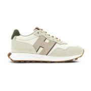 Hogan Beige Mocka Läder Sneakers Beige, Herr