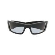 Oakley Svart Tonade Rektangulära Solglasögon Black, Unisex