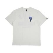 Deus Ex Machina Blått Tryck Box Fit Tee White, Herr