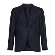 Tagliatore Blå Halvforet Blazer Blue, Herr