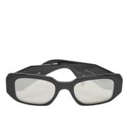 Prada Vintage Pre-owned Acetat solglasgon Black, Dam