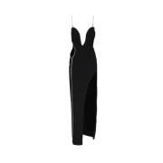 Philipp Plein Svart Kristall Cut-Out Klänning Black, Dam