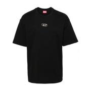 Diesel Svart Jersey Crew Neck T-shirt Black, Herr