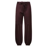 Pinko Bordeaux Byxor Stilfull Trendig Red, Dam