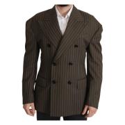 Dolce & Gabbana Stilig Herr Blazer för varje tillfälle Brown, Herr